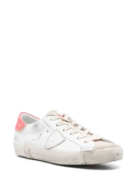 Sneakers Prsx In Bianco e Corallo PHILIPPE MODEL | PRLDWX42